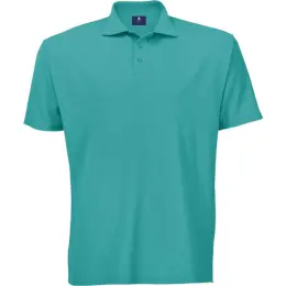 Mens 175g Barron Pique Knit Golfer Aquamarine